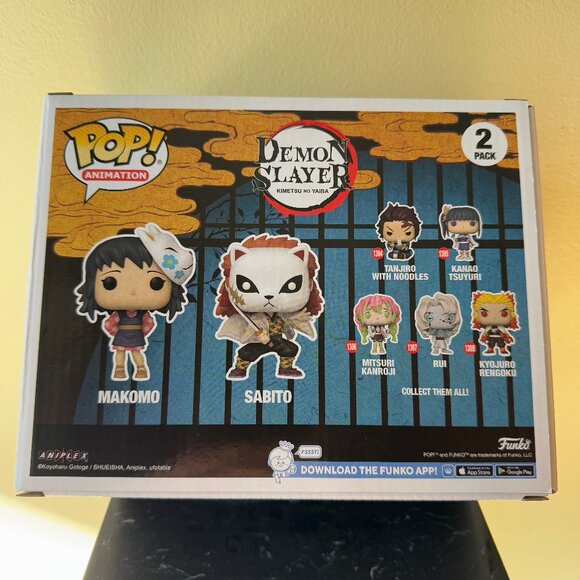 Demon Slayer Makomo & Sabito 2-pack Funko Pop NYCC 2023 Limited Edition - Picture 4 of 5